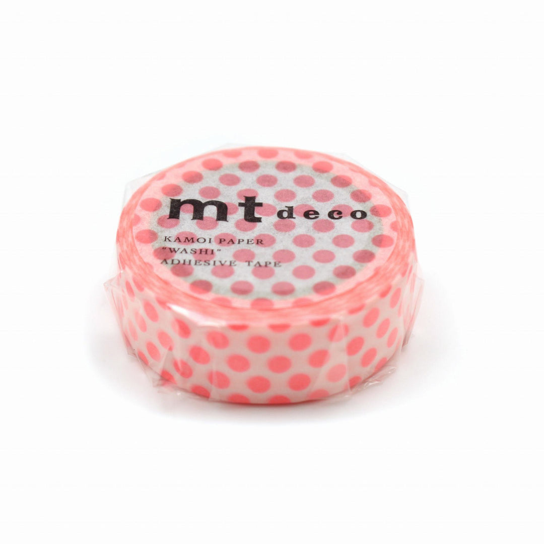 MT Deco Washi Tape Dot Shocking Red, MT Tape, Washi Tape, mt-deco-washi-tape-dot-shocking-red, 7m, Cityluxe