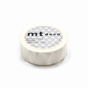MT Deco Washi Tape Dot White, MT Tape, Washi Tape, mt-deco-washi-tape-dot-white, 7m, Cityluxe