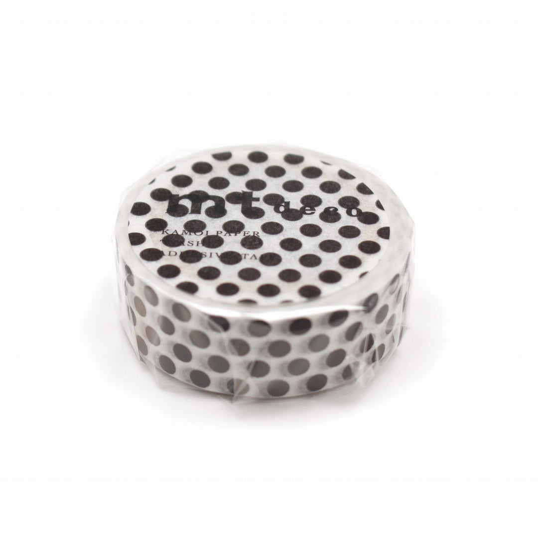 MT Deco Washi Tape Dot Black 2, MT Tape, Washi Tape, mt-deco-washi-tape-dot-black-2, 7m, Cityluxe