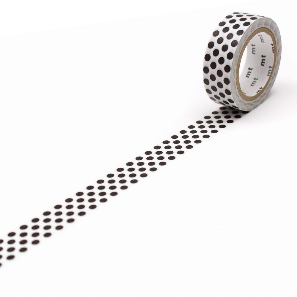 MT Deco Washi Tape Dot Black 2, MT Tape, Washi Tape, mt-deco-washi-tape-dot-black-2, 7m, Cityluxe