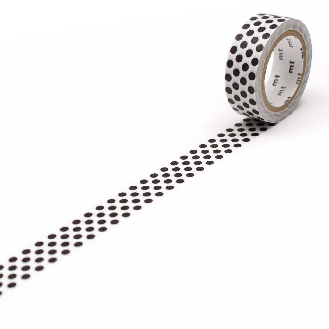 MT Deco Washi Tape Dot Black 2, MT Tape, Washi Tape, mt-deco-washi-tape-dot-black-2, 7m, Cityluxe
