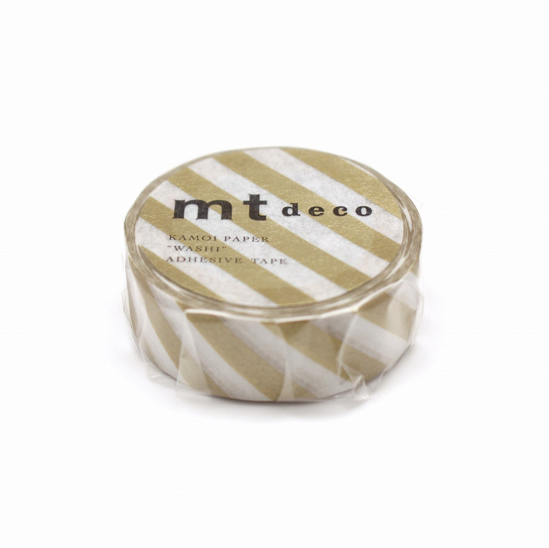 MT Deco Washi Tape Stripe Gold 2, MT Tape, Washi Tape, mt-deco-washi-tape-stripe-gold-2, 7m, Cityluxe