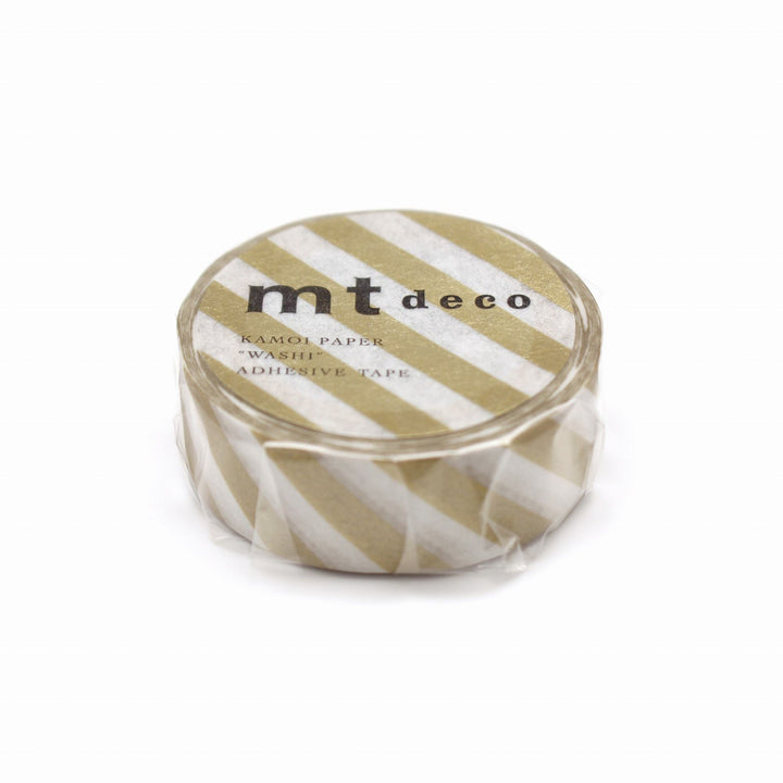 MT Deco Washi Tape Stripe Gold 2, MT Tape, Washi Tape, mt-deco-washi-tape-stripe-gold-2, 7m, Cityluxe