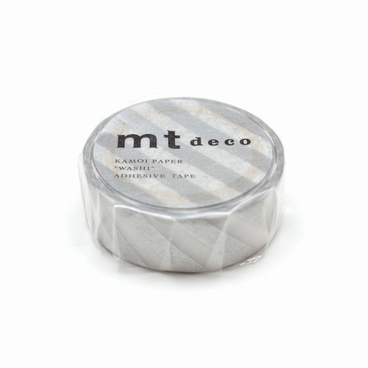 MT Deco Washi Tape Stripe Silver 2, MT Tape, Washi Tape, mt-deco-washi-tape-stripe-silver-2, 7m, Cityluxe