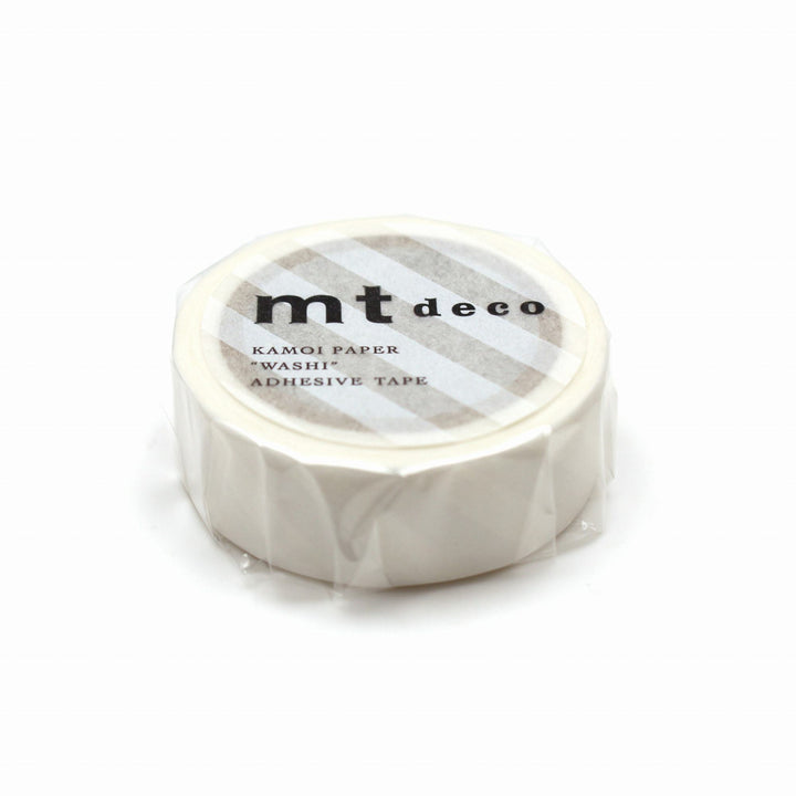 MT Deco Washi Tape Stripe White, MT Tape, Washi Tape, mt-deco-washi-tape-stripe-white, 7m, Cityluxe