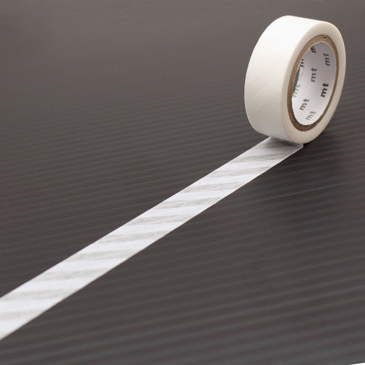 MT Deco Washi Tape Stripe White, MT Tape, Washi Tape, mt-deco-washi-tape-stripe-white, 7m, Cityluxe