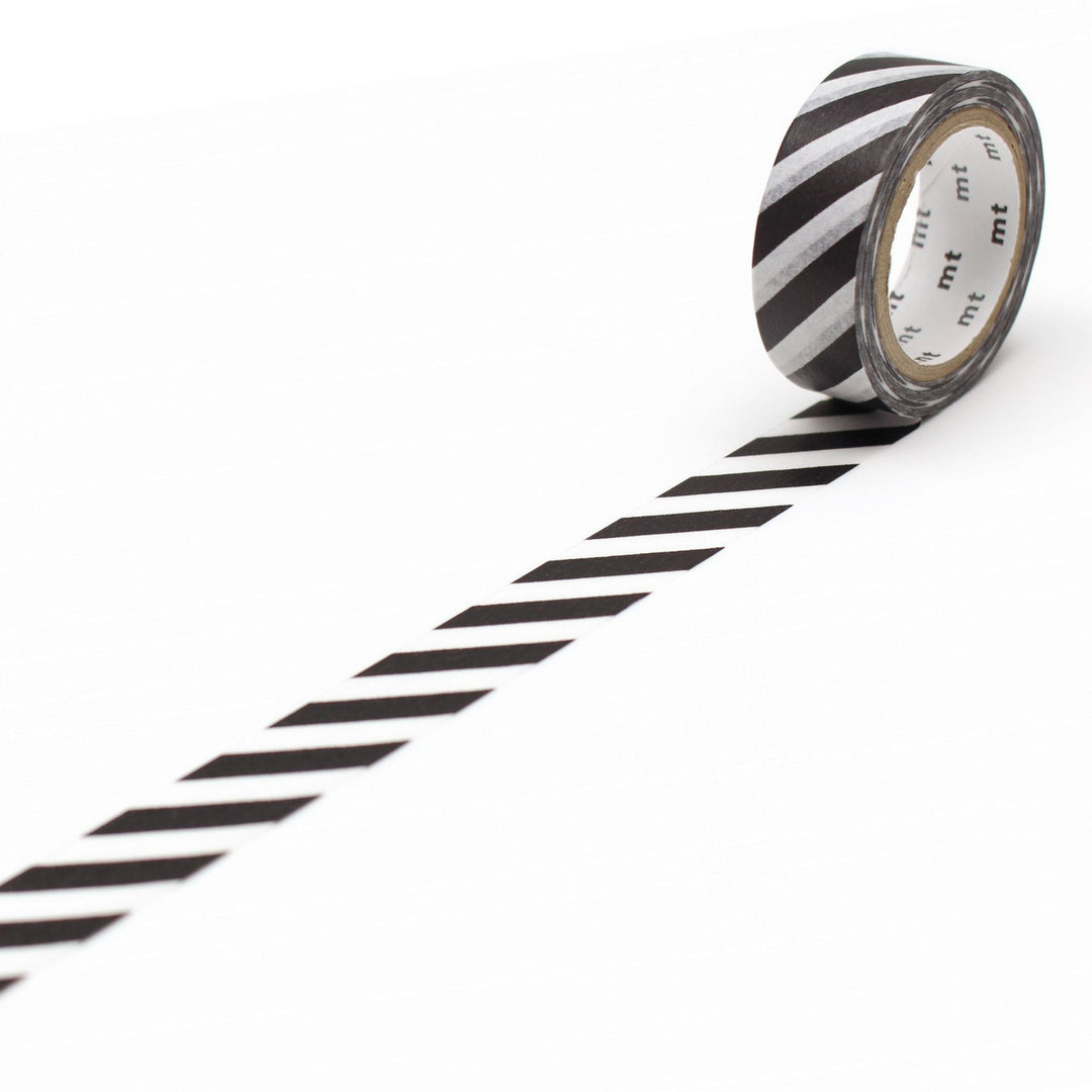 MT Deco Washi Tape Stripe Black 2, MT Tape, Washi Tape, mt-deco-washi-tape-stripe-black-2, 7m, Cityluxe