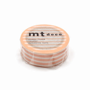 MT Deco Washi Tape Border Peach Cream, MT Tape, Washi Tape, mt-deco-washi-tape-border-peach-cream, 7m, Cityluxe