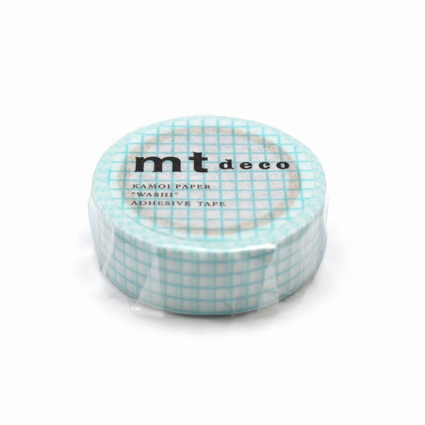 Load image into Gallery viewer, MT Deco Washi Tape Hougan Mint Blue, MT Tape, Washi Tape, mt-deco-washi-tape-hougan-mint-blue, 7m, Cityluxe
