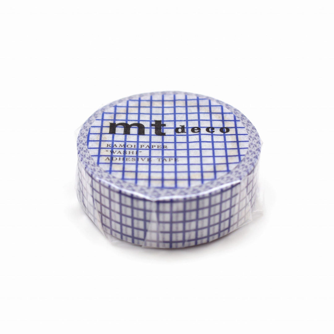MT Masking Tape Deco Washi Tape - Hougan Blueberry — applied on surface
