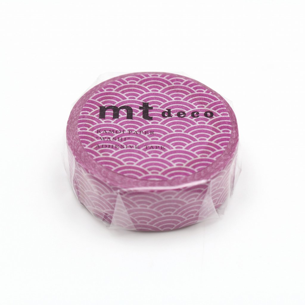 MT Deco Washi Tape Seigaihamon Wakamurasaki, MT Tape, Washi Tape, mt-deco-washi-tape-seigaihamon-wakamurasaki, mt2020aw, Red, Cityluxe
