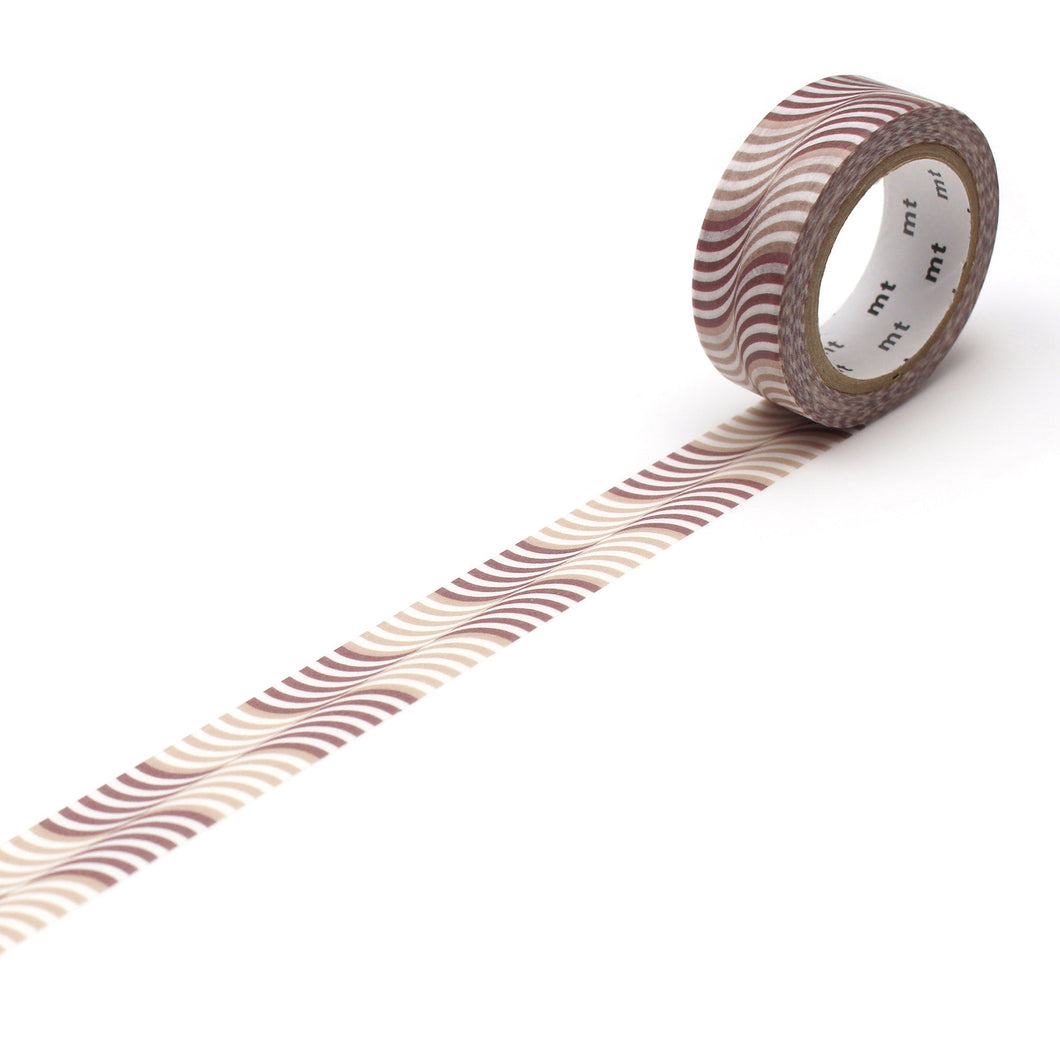 MT Deco Washi Tape Wave Stripe, MT Tape, Washi Tape, mt-deco-washi-tape-wave-stripe, mt2022ss, Cityluxe