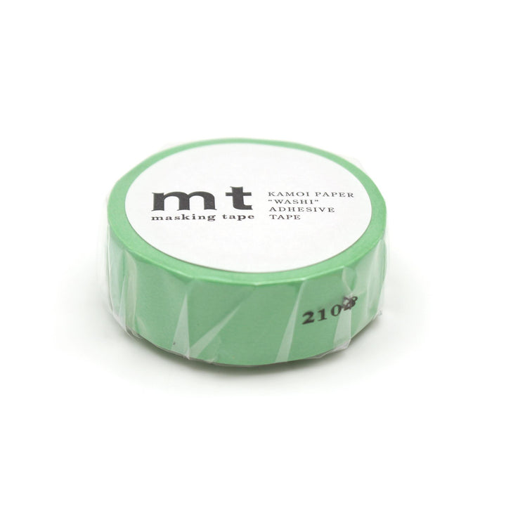 MT Basic Washi Tape - Wakamidori 7m — applied on surface