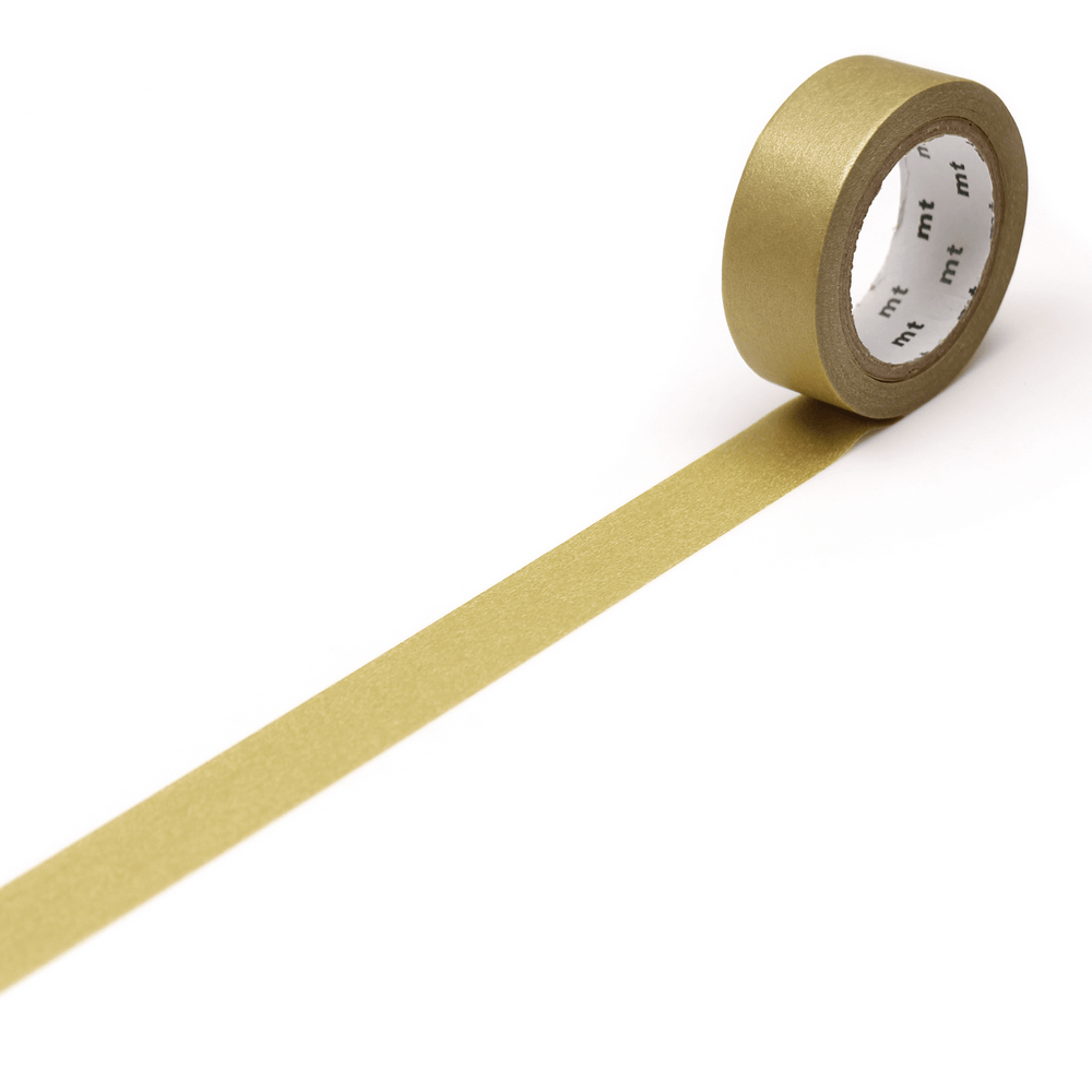 MT Basic Washi Tape Gold 7m, MT Tape, Washi Tape, mt-basic-washi-tape-gold-7m, 7m, Gold, Cityluxe