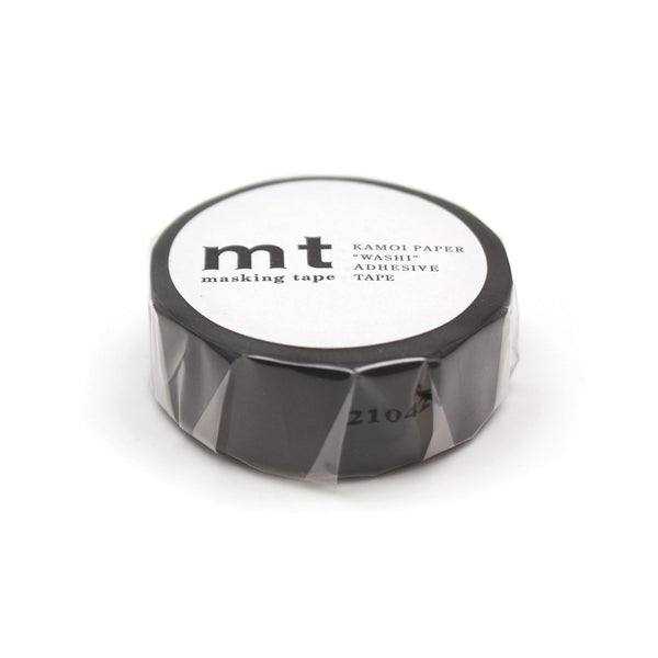 Load image into Gallery viewer, MT Basic Washi Tape Matte Black 7m, MT Tape, Washi Tape, mt-basic-washi-tape-matte-black-7m, 7m, Black, Cityluxe
