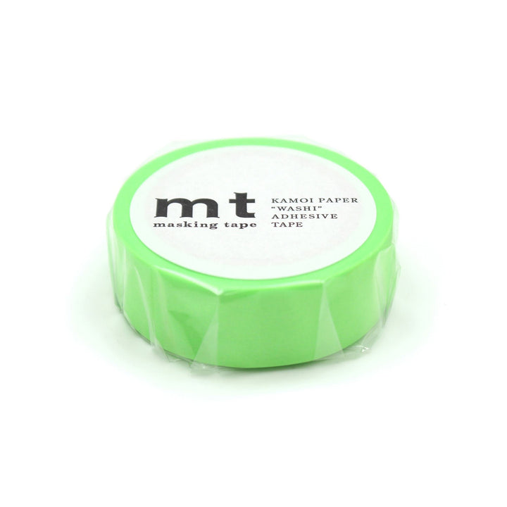 MT Basic Washi Tape Shocking Green 7m, MT Tape, Washi Tape, mt-basic-washi-tape-shocking-green-7m, 7m, Green, Cityluxe