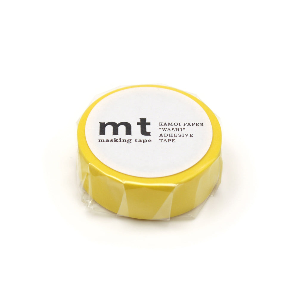 MT Basic Washi Tape Matte Yellow — pattern detail