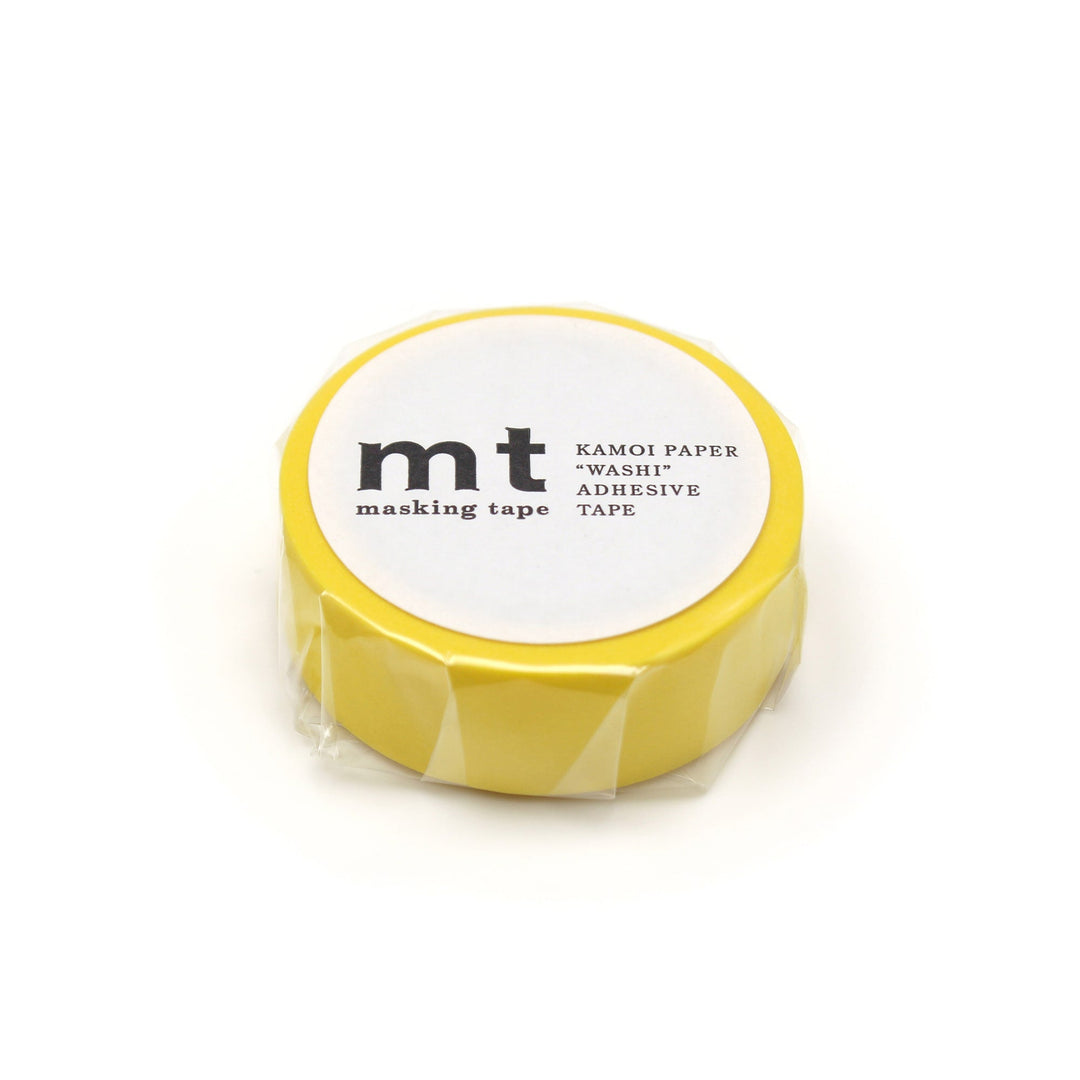 MT Basic Washi Tape Matte Yellow — pattern detail