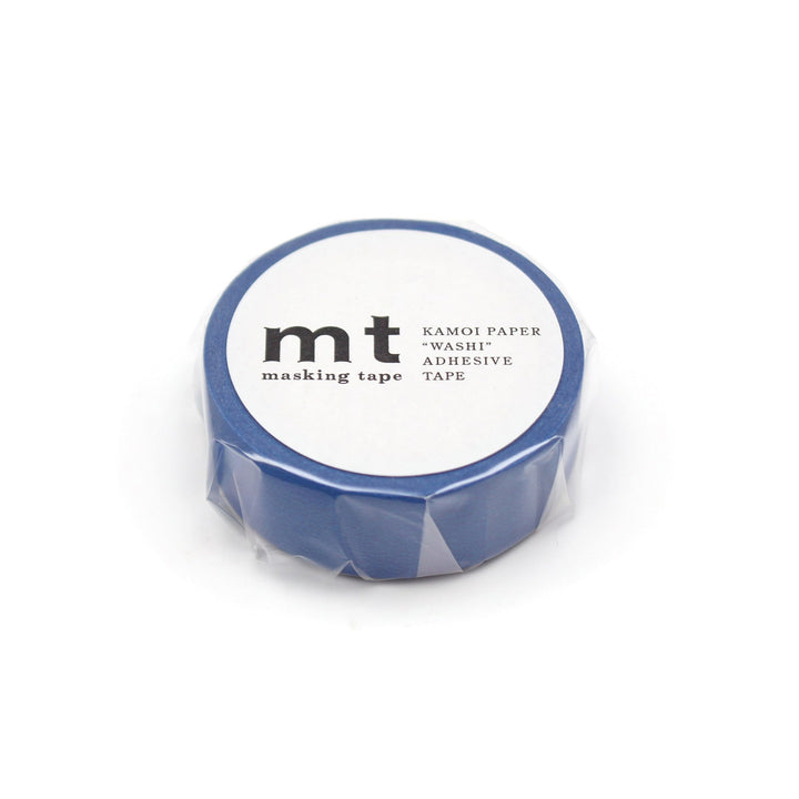 MT Basic Washi Tape - Matte Blue — applied on surface