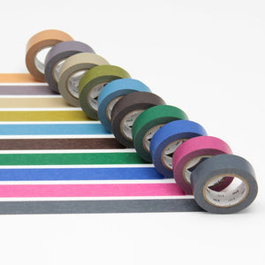 MT 10 Colours Washi Tape Set Dark, MT Tape, Washi Tape, mt-cool-colour-washi-tape-set-mt10p004, blue, For Crafters, Green, washi tape, Yellow, Cityluxe