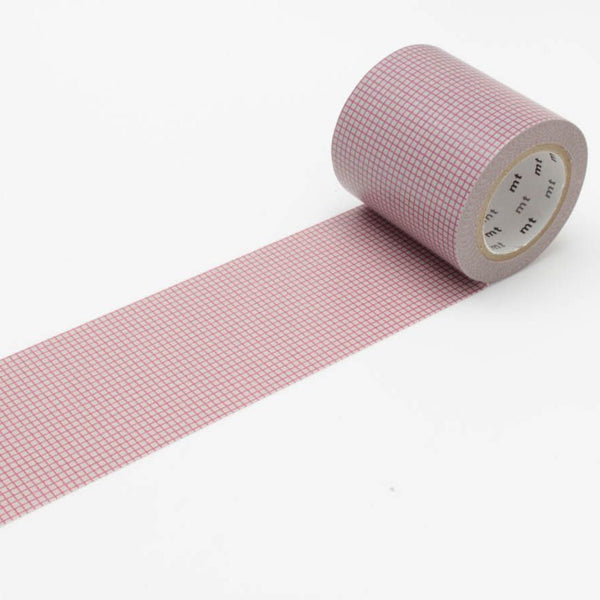 Load image into Gallery viewer, MT Casa 50mm Washi Tape Hougan Pink On Gray, MT Tape, Washi Tape, mt-casa-hougan-pink-on-gray, dc, mt casa, mtcasa, qty, Red, Tape, Washi Tape, Cityluxe
