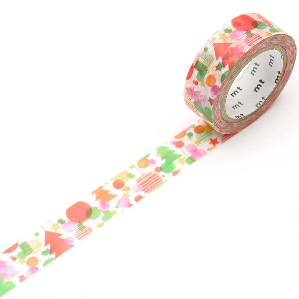 Load image into Gallery viewer, MT Christmas 2019 Washi Tape Watercolor Christmas, MT Tape, Washi Tape, mt-christmas-2019-washi-tape-watercolor-christmas, Christmas, dc, mt christmas 2019, Qty, Red, seasonal, Washi Tape, Cityluxe
