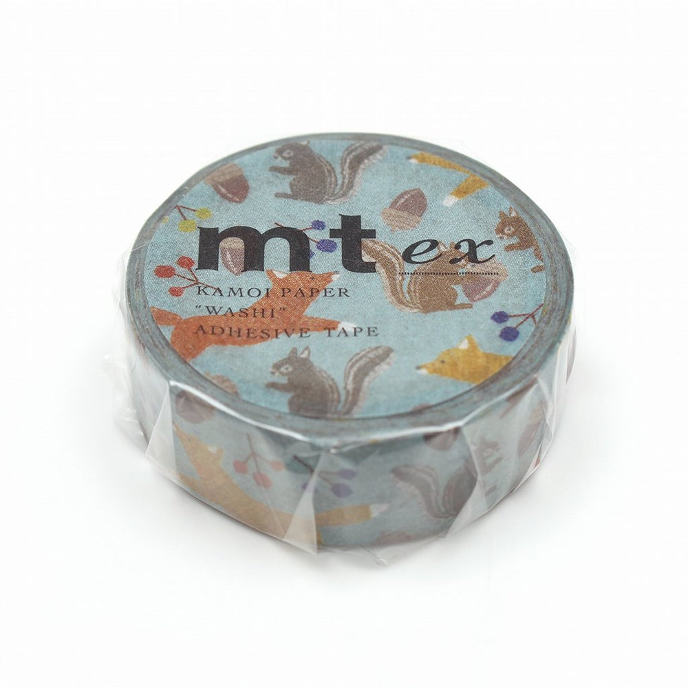 MT EX Washi Tape Embroidery Fox And Squirrel, MT Tape, Washi Tape, mt-ex-washi-tape-embroidery-fox-and-squirrel, mt2020aw, Cityluxe
