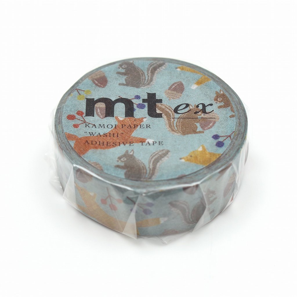 MT EX Washi Tape Embroidery Fox And Squirrel, MT Tape, Washi Tape, mt-ex-washi-tape-embroidery-fox-and-squirrel, mt2020aw, Cityluxe