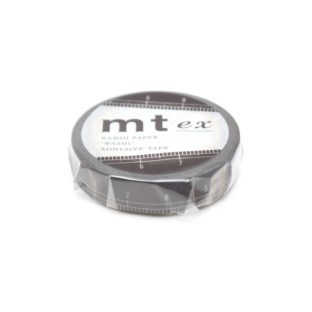 MT EX Washi Tape Black Ruler, MT Tape, Washi Tape, mt-ex-washi-tape-black-ruler, mt2021aw, Cityluxe