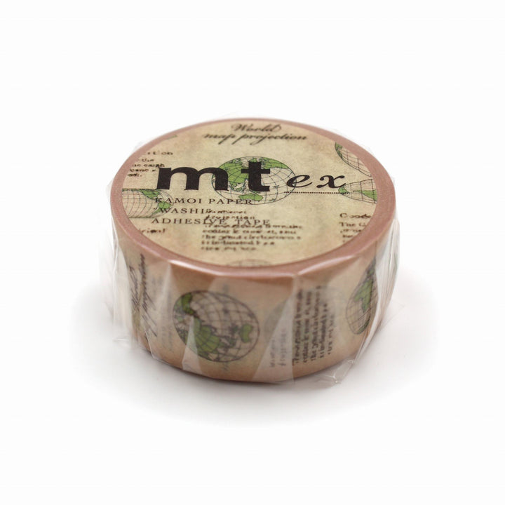 MT EX Washi Tape Map Projection, MT Tape, Washi Tape, mt-ex-washi-tape-map-projection, mt2021aw, Cityluxe