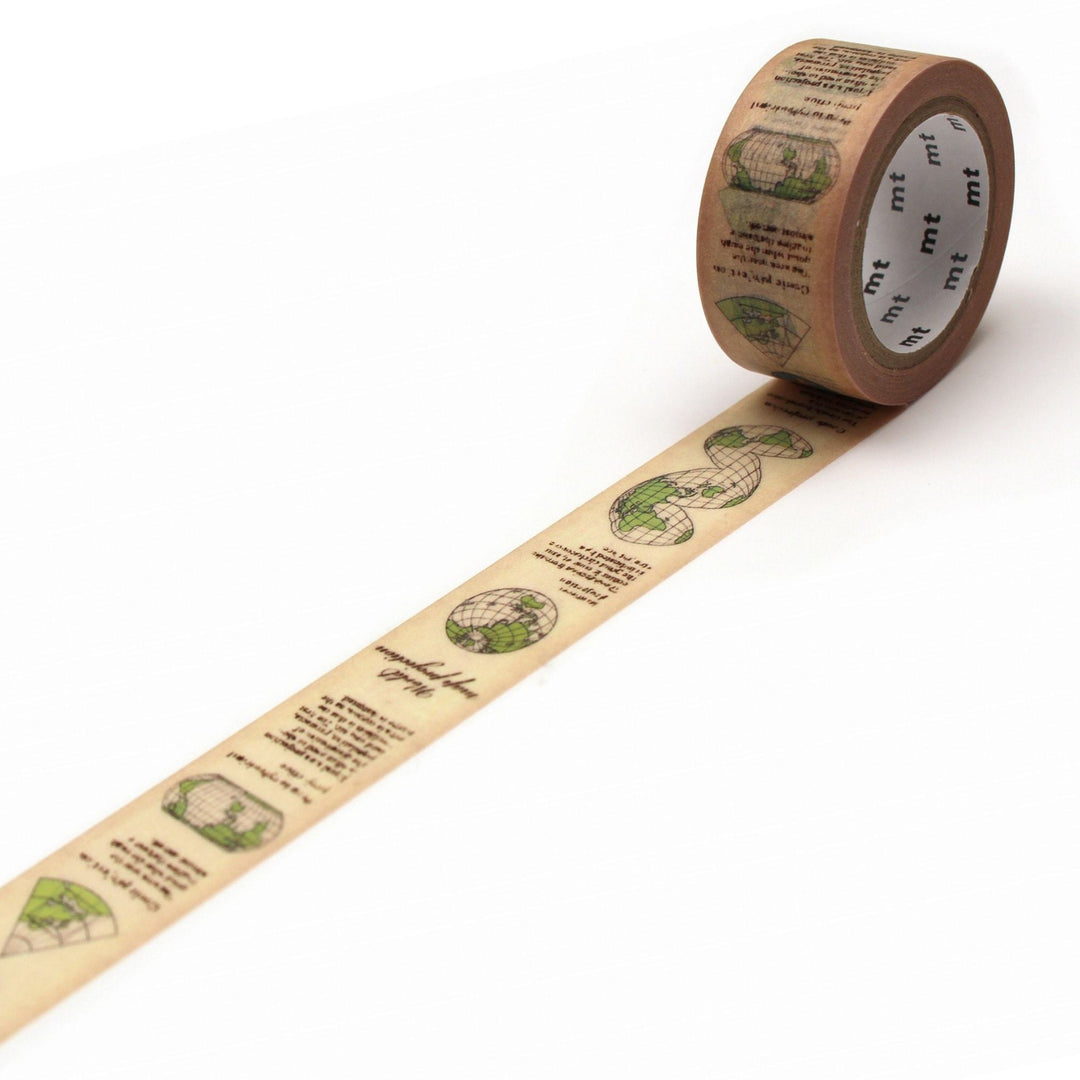 MT EX Washi Tape Map Projection, MT Tape, Washi Tape, mt-ex-washi-tape-map-projection, mt2021aw, Cityluxe