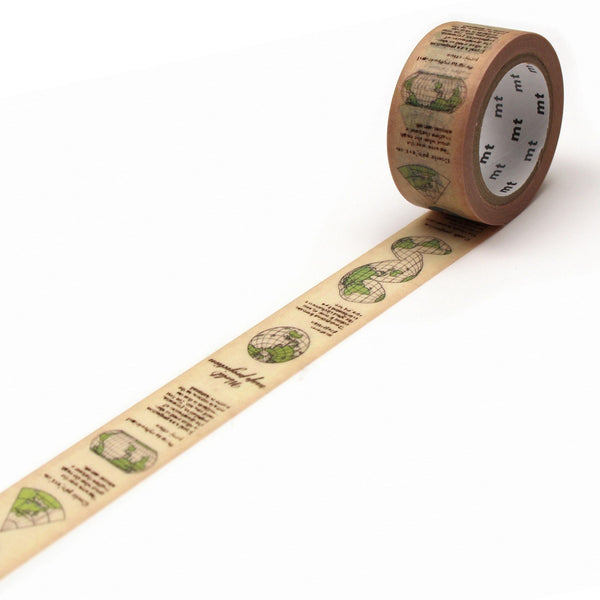Load image into Gallery viewer, MT EX Washi Tape Map Projection, MT Tape, Washi Tape, mt-ex-washi-tape-map-projection, mt2021aw, Cityluxe
