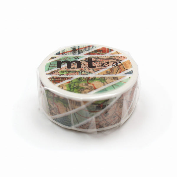 Load image into Gallery viewer, MT EX Washi Tape Map Stripes, MT Tape, Washi Tape, mt-ex-washi-tape-map-stripes, mt2021aw, Cityluxe
