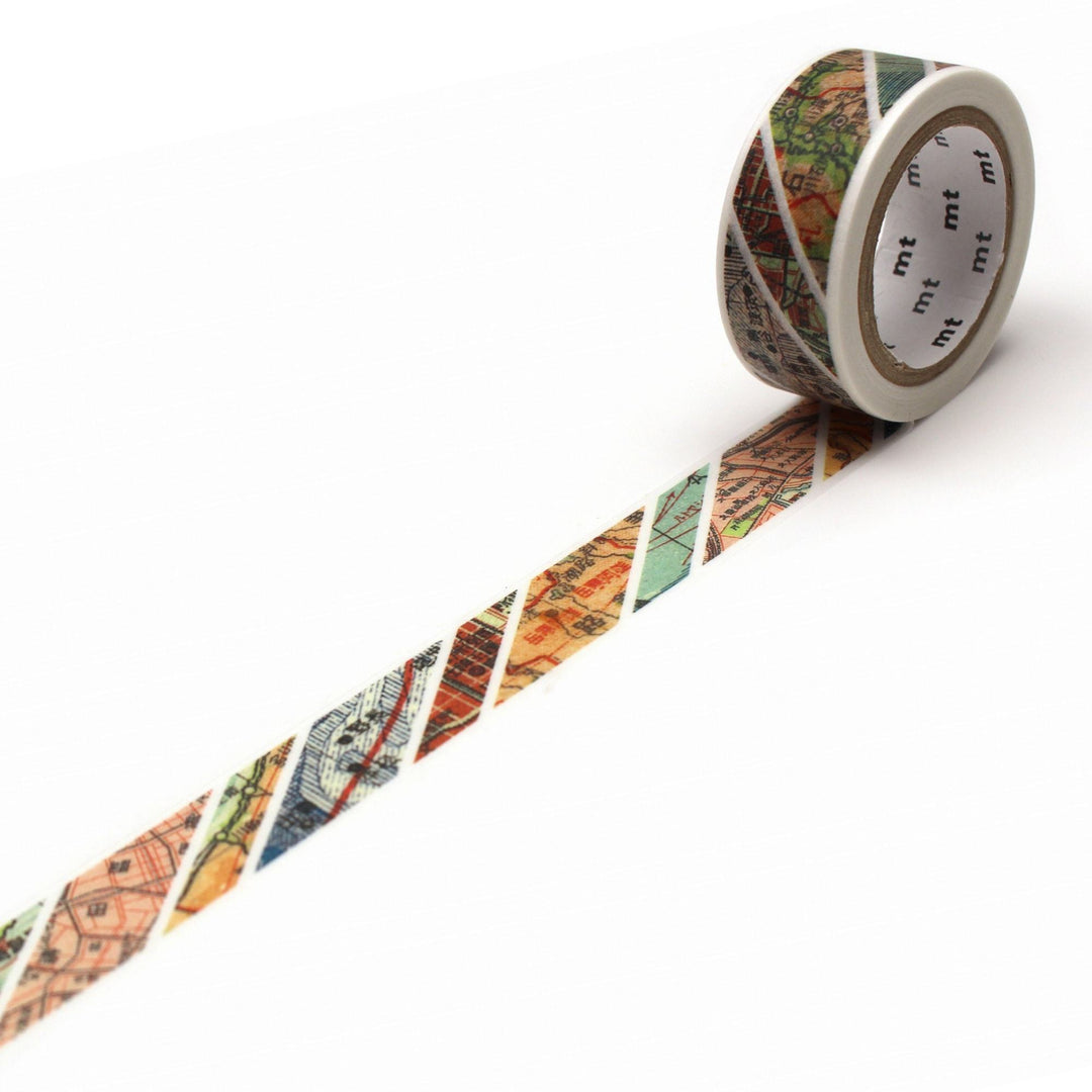 MT EX Washi Tape Map Stripes, MT Tape, Washi Tape, mt-ex-washi-tape-map-stripes, mt2021aw, Cityluxe