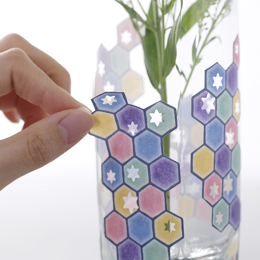 MT Fab Washi Tape - Color &amp; Pattern Block — roll side