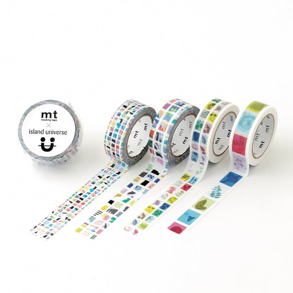 Load image into Gallery viewer, MT x Island Universe Washi Tape Flags Leaf S
