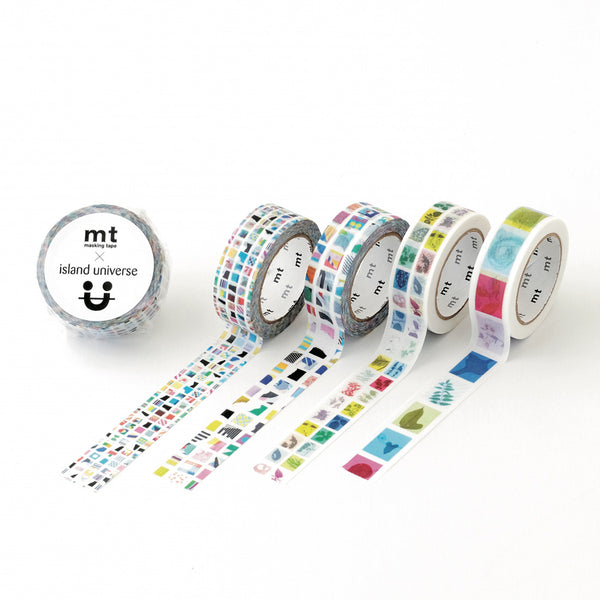 Load image into Gallery viewer, MT x Island Universe Washi Tape Flags Leaf L
