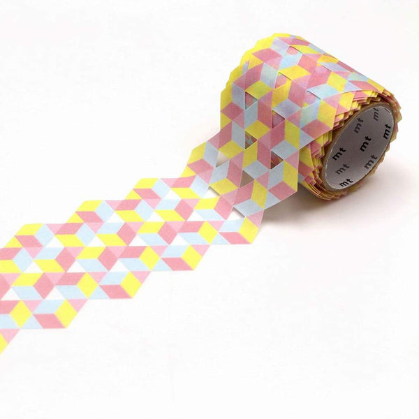 이미지를 갤러리 뷰어에 로드 , MT Fab Washi Tape Cube Pattern, MT Tape, Washi Tape, mt-fab-washi-tape-cube-pattern, die-cut, mt2020summer, Red, Cityluxe
