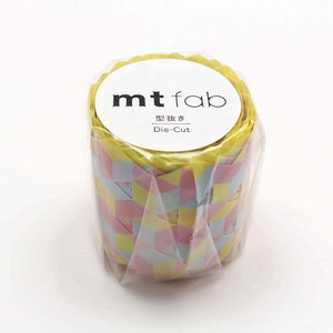 MT Fab Washi Tape Cube Pattern, MT Tape, Washi Tape, mt-fab-washi-tape-cube-pattern, die-cut, mt2020summer, Red, Cityluxe