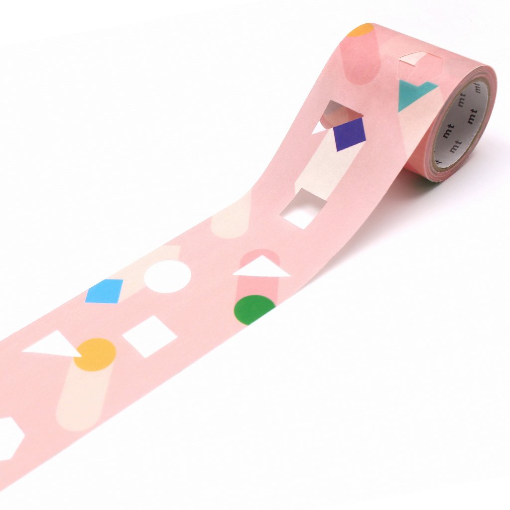 MT Fab Washi Tape Stretching Shape, MT Tape, Washi Tape, mt-fab-washi-tape-stretching-shape, die-cut, mt2020aw, Red, Cityluxe