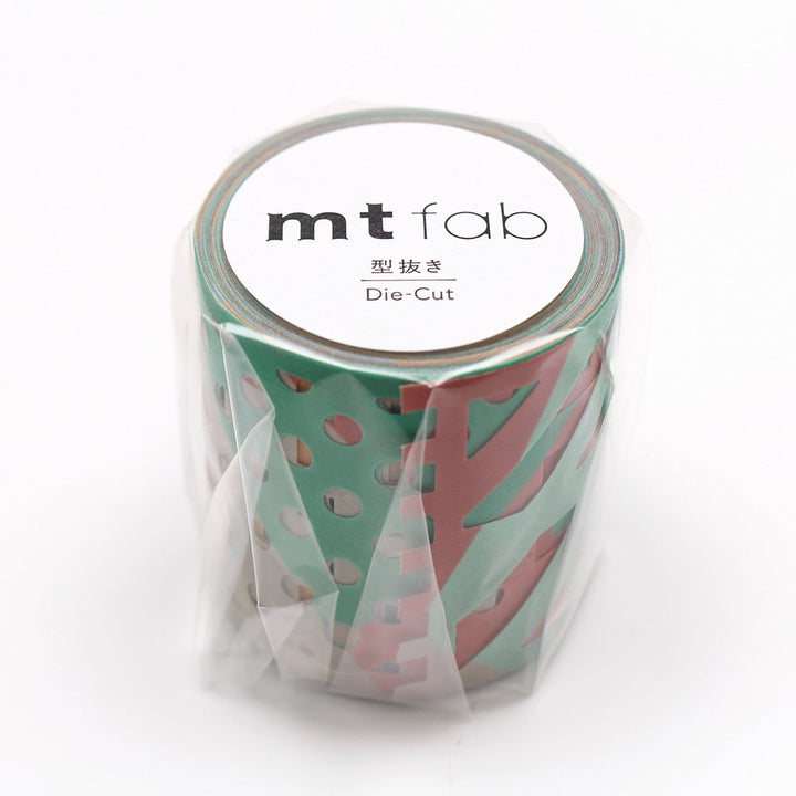 MT Fab Washi Tape - Color &amp; Pattern Block — applied on surface