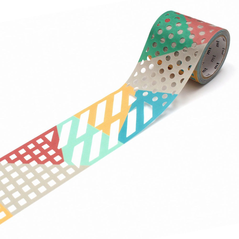 MT Fab Washi Tape Color & Pattern Block, MT Tape, Washi Tape, mt-fab-washi-tape-color-pattern-block, die-cut, mt2020aw, Red, Cityluxe