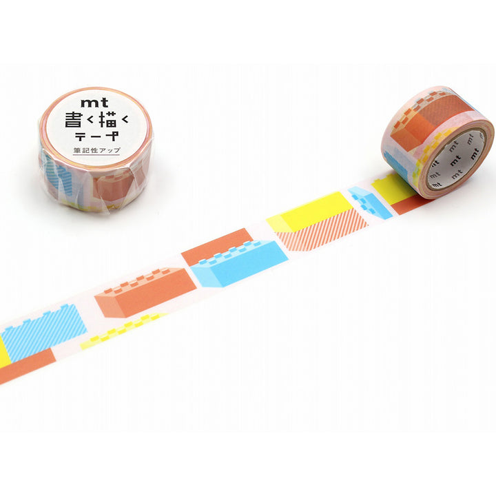 MT KakuKaku Write And Draw Washi Tape - Blocks