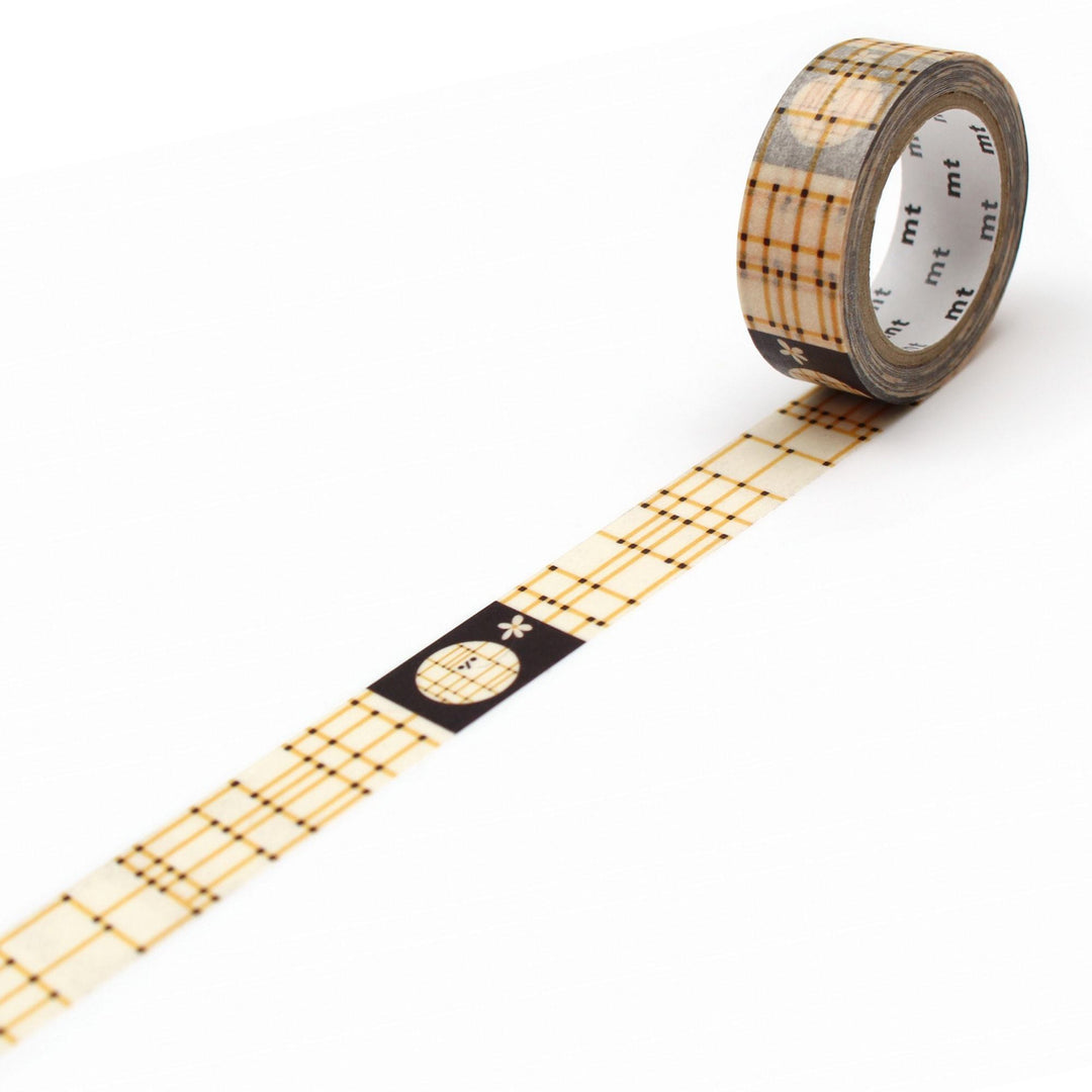 MT x Olle Eksell Washi Tape Crossed Lines — roll front