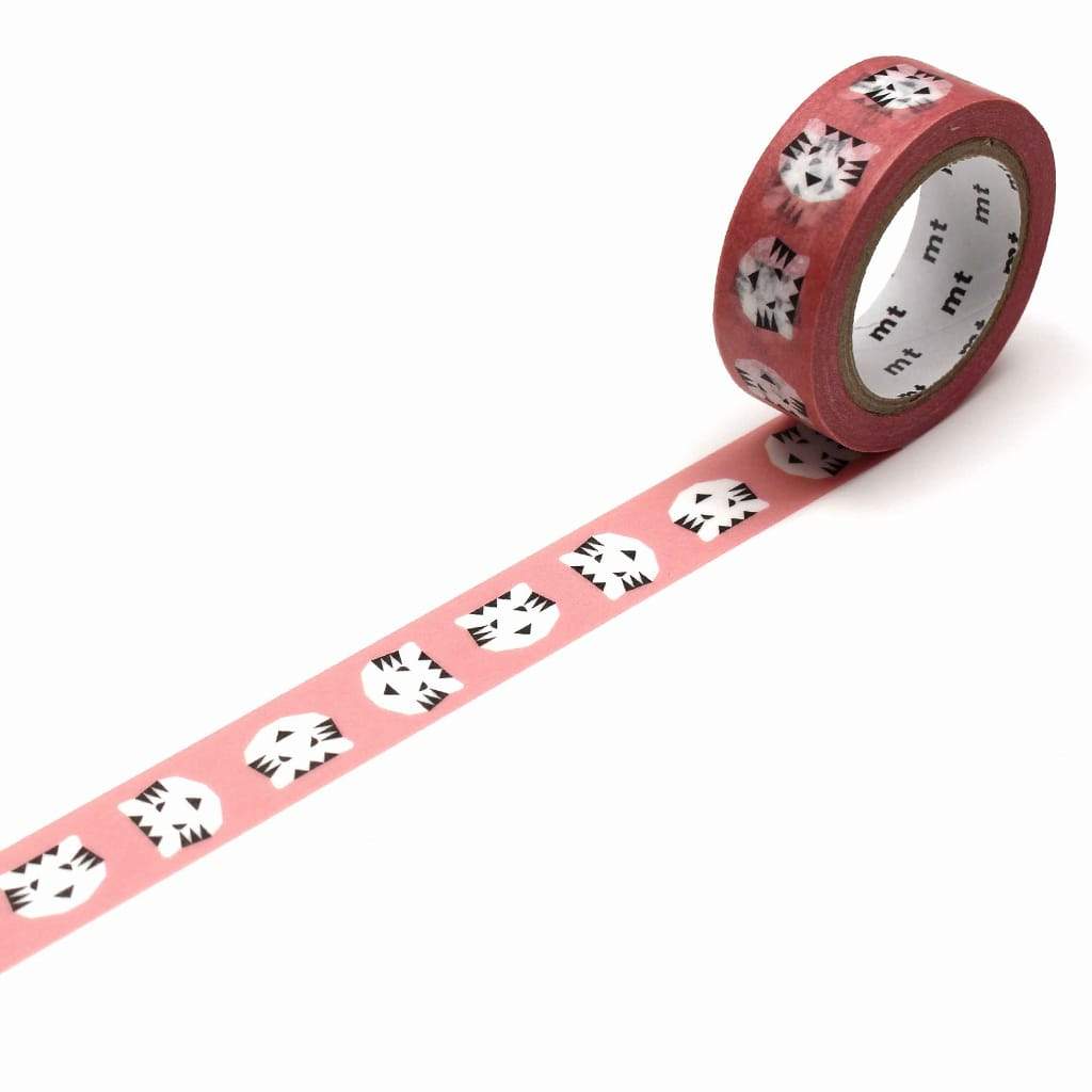 MT x Papier Tigre Washi Tape Le Tigre Pink, MT Tape, Washi Tape, mt-x-papier-tigre-washi-tape-le-tigre-pink, mt2020summer, Red, Cityluxe