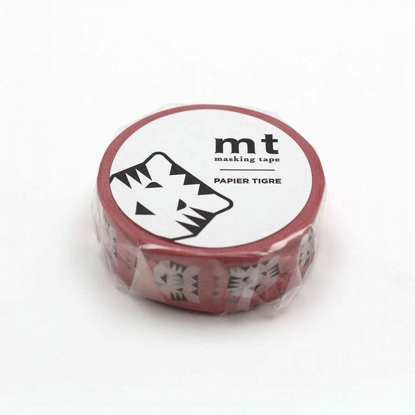 Load image into Gallery viewer, MT x Papier Tigre Washi Tape Le Tigre Pink, MT Tape, Washi Tape, mt-x-papier-tigre-washi-tape-le-tigre-pink, mt2020summer, Red, Cityluxe
