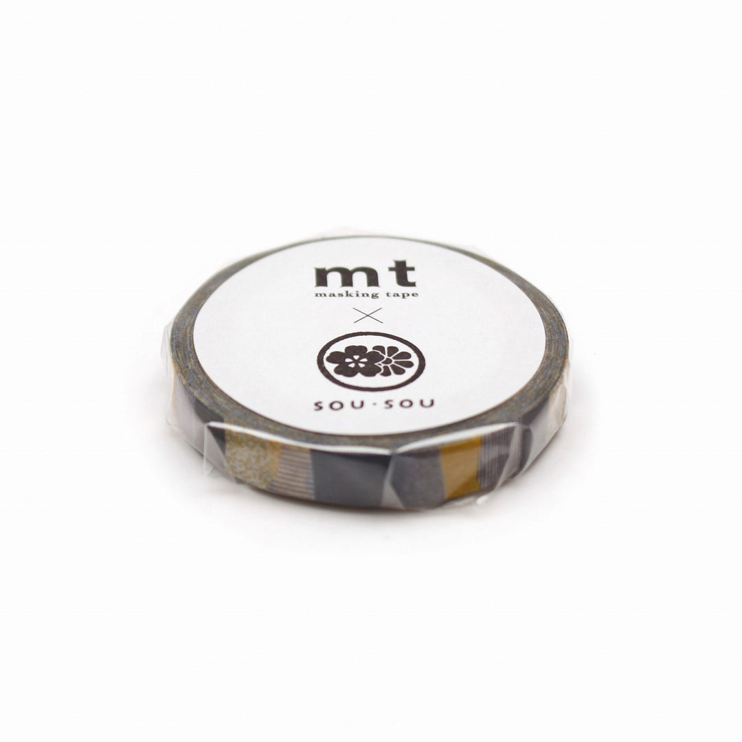 MT x SOU・SOU Washi Tape - Higashiyama Golden Field — applied on surface
