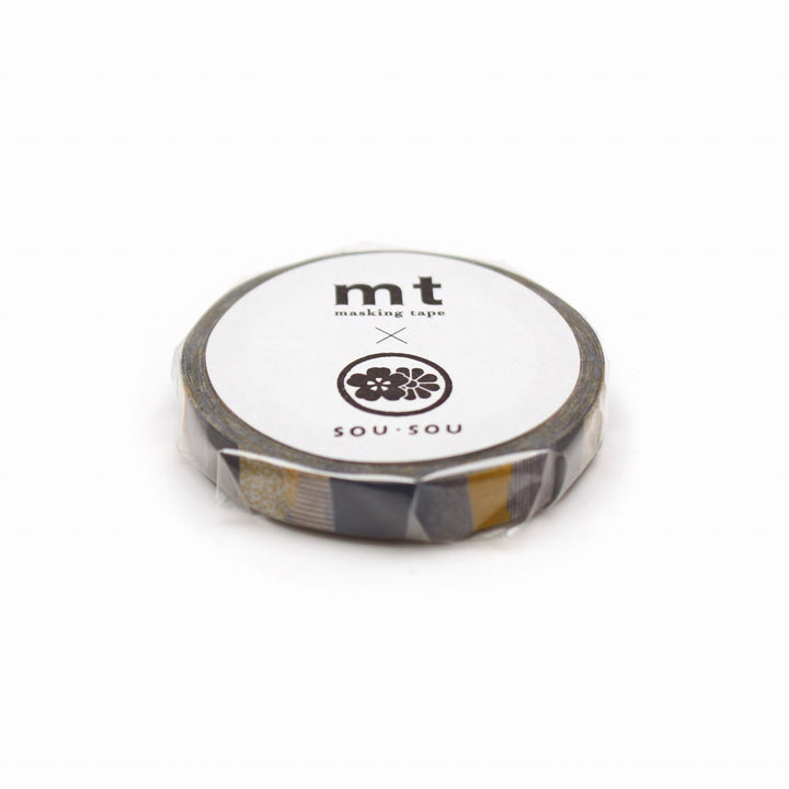 MT x SOU・SOU Washi Tape - Higashiyama Golden Field — applied on surface