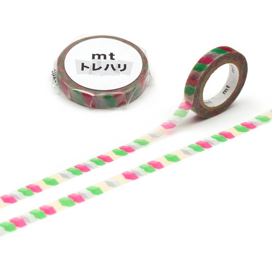 MT Trehari Washi Tape Box Pattern (Fab Tracing Paper) — roll front