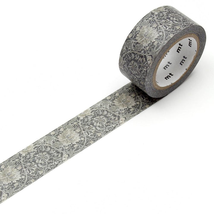 MT x William Morris Washi Tape Pure Honeysuckle &amp; Tullip Black ink, MT Tape, Washi Tape, mt-x-william-morris-washi-tape-pure-honeysuckle-tullip-black-ink, MT 2019 AW, Washi Tape, Cityluxe